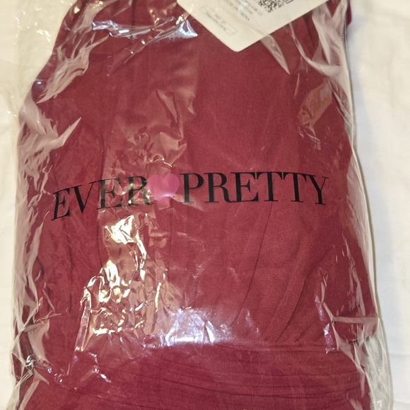 New! Ever Pretty Raccolta Carta Evening Gown Bridesmaid Dress Burgundy Size 24US - Picture 15 of 15